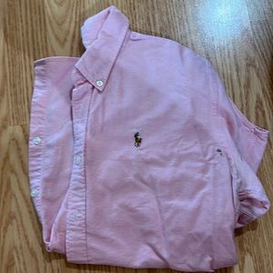 Ralph Lauren Womens Baby Pink Oxford Shirt